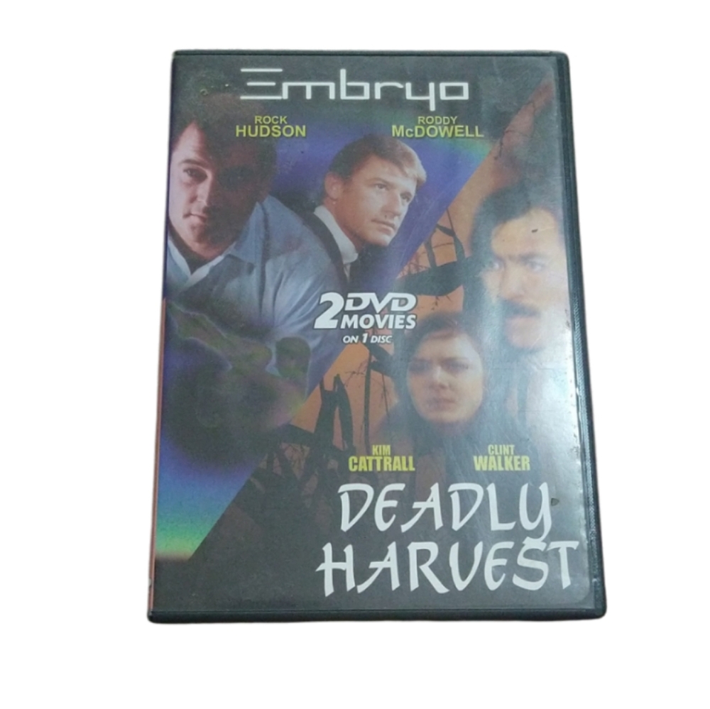 Deadly harvest + Embryo 2DVD Movies On 1 Disc